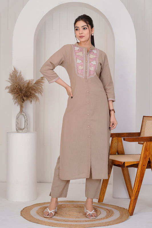 Fiza Camel Brown co-ord sets