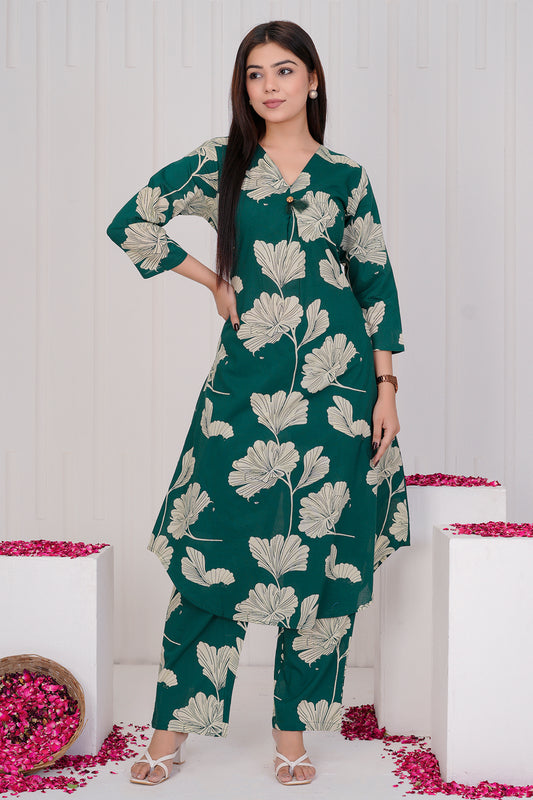 Vanmala Forest Green co-ord set