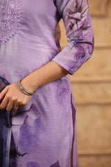 Tarang Orchid Purple  straight cut kurta pants
