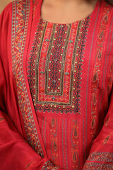 Ruhi Apple red straight cut pants