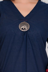 Azure Royal Blue A-Line Kurti