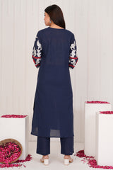 Azure Royal Blue A-Line Kurti