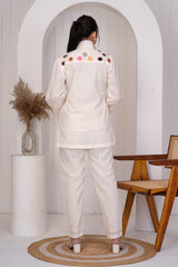 Luna White printed co-ord set