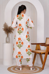 Megh white ethnic co-ord set