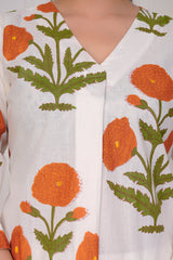 Megh white ethnic co-ord set