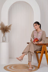 Fiza Camel Brown co-ord sets