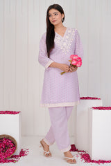 Jyotsna Soft Lavender co-ord set for women