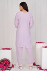 Jyotsna Soft Lavender co-ord set for women