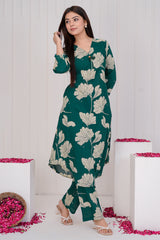 Vanmala Forest Green co-ord set