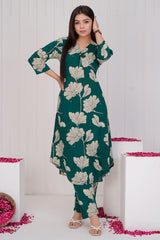 Vanmala Forest Green co-ord set