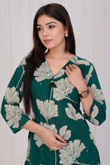 Vanmala Forest Green co-ord set