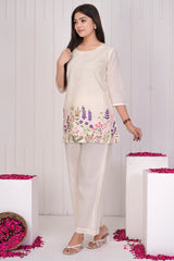Gulbahar white co-ord sets women