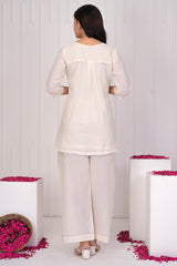 Gulbahar white co-ord sets women