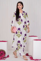 Megh white co-ord set for women