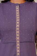Ziya Purple straight kurta with pants