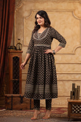 Roop cotton anarkali suit for women with duppatta